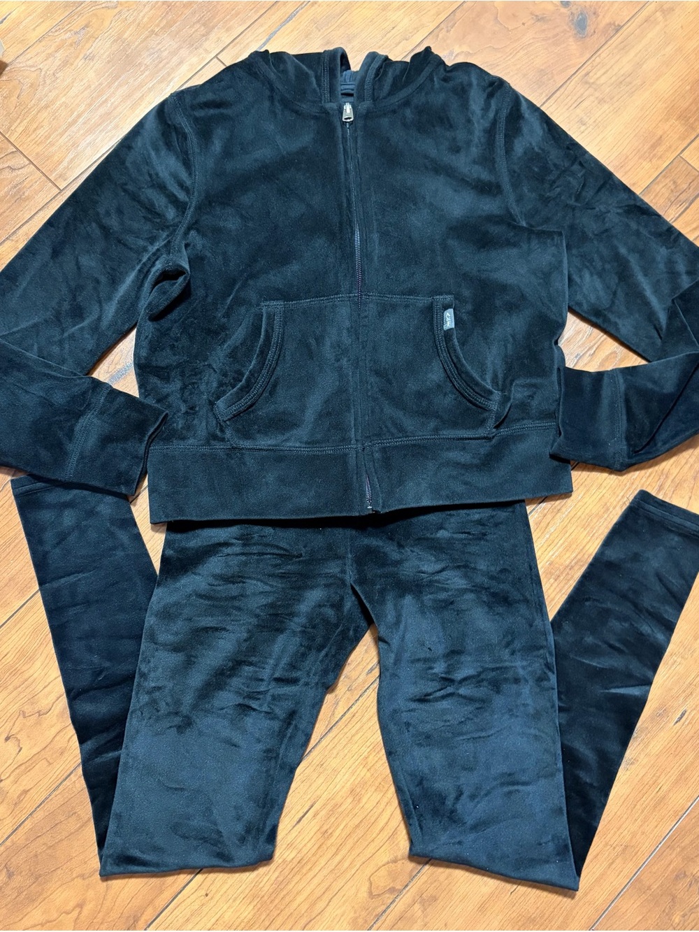 Black zip-up hoodie